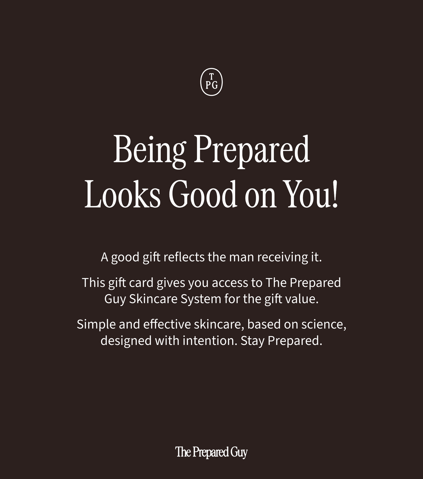 The Prepared Guy Gift Card