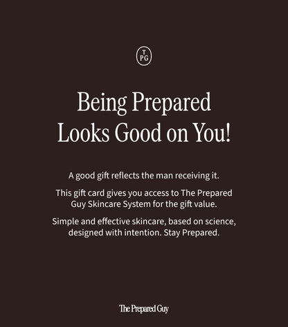 The Prepared Guy -lahjakortti
